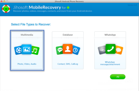 Recuperador de mensajes de whatsapp-Jihosoft Android Phone Recovery