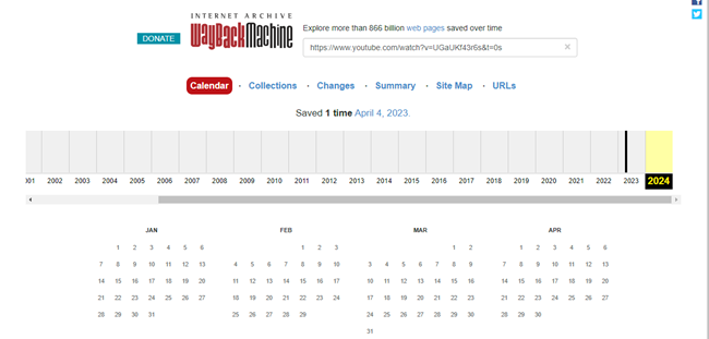 Ver vídeos borrados de YouTube a través de Wayback Machine