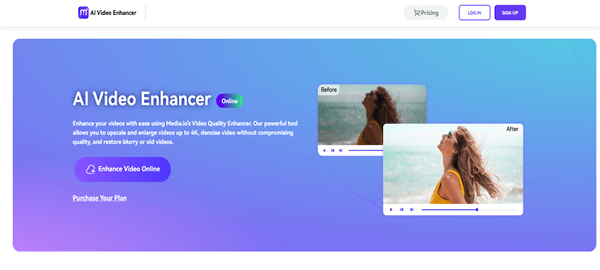 Cómo deblur un video con AI por Media io
