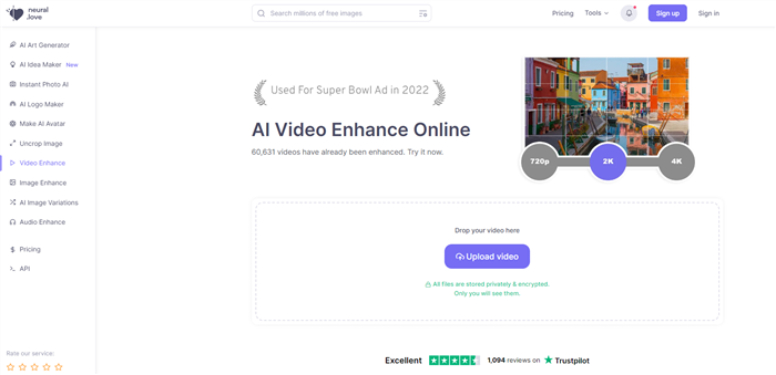 Cómo iluminar un video oscuro con Neural.love
