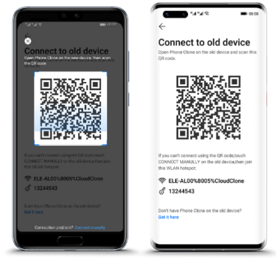 Phone Clone-aplicación para pasar datos de Android a Android