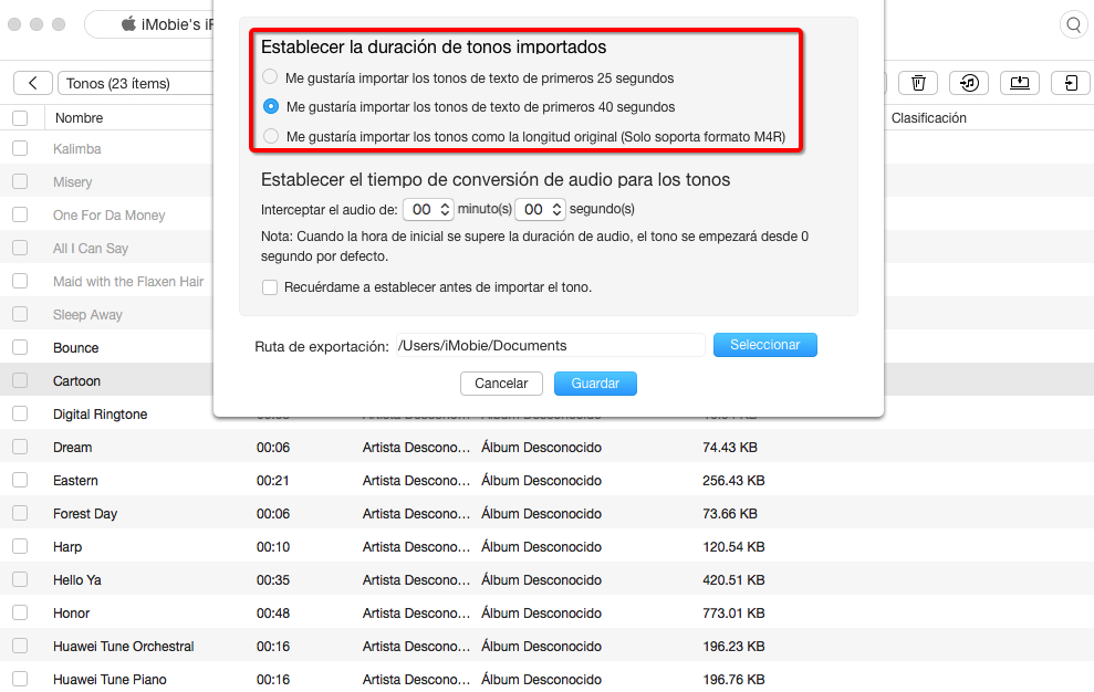 Poner tonos de llamada en el iPhone sin iTunes – configuración