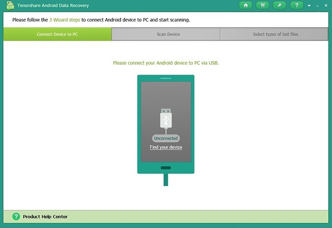 Programa para restaurar fotos - Tenorshare Android Recovery