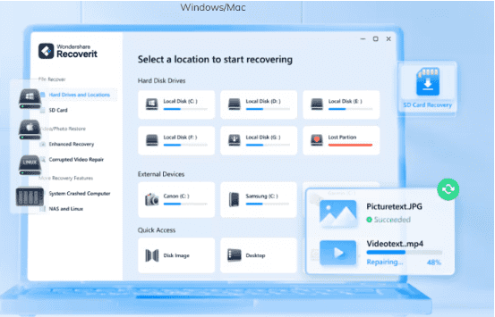 Recuperador de mensajes de whatsapp-Recoverit