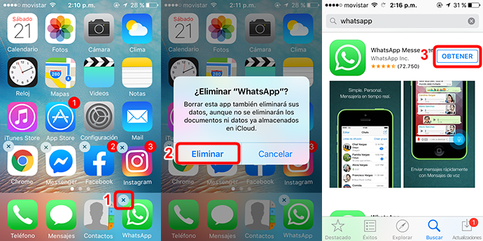 Instala WhatsApp en iPhone