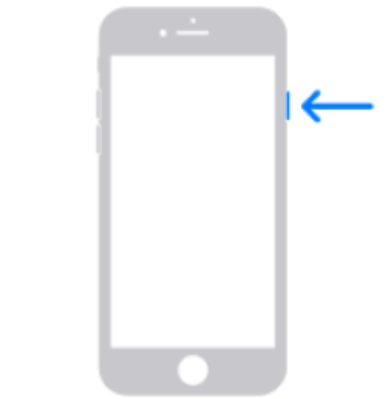 Reiniciar el iPhone 6,7,8,o SE(segunda o tercera generación)