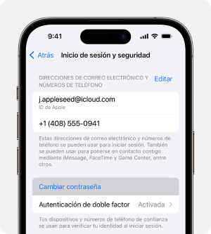 Usar Appleid Apple.com para restablecer la contraseña de bloqueo de activación