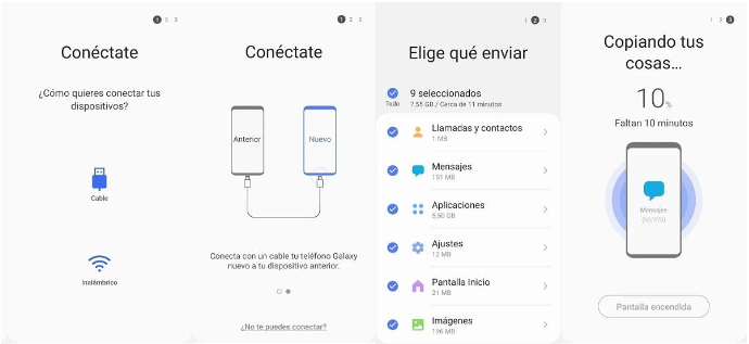 Samsung Smart Switch-app para pasar datos de Android a Android