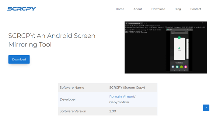 Espejo de pantalla de Android Scrcpy