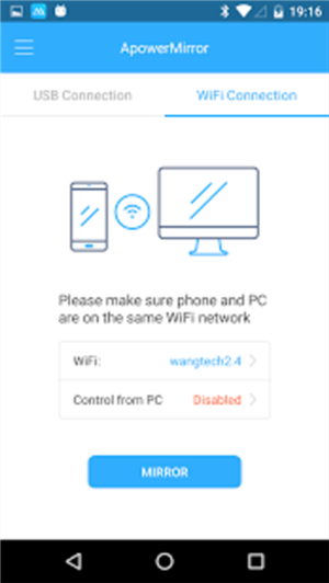Iniciar Mirroring de Android a PC por ApowerMirror