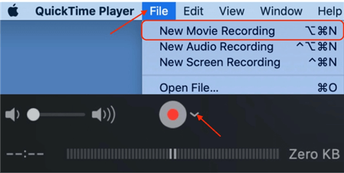 Screen Mirror iPhone a MacBook con QuickTime Player