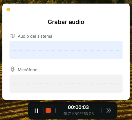 Graba tu audio como gustes