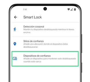 Desbloquear un Samsung por Smart Lock