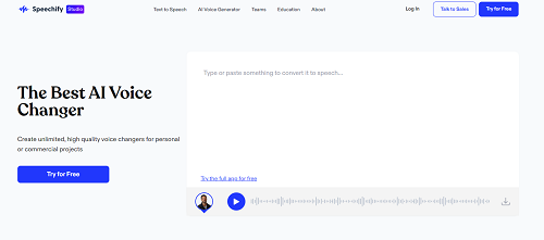Speechify-Una aplicación de texto a voz