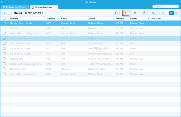 Cómo transferir música desde el iPhone al computador - Paso 3