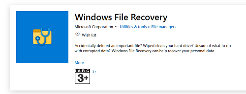 Windows File Recovery-recuperar archivos borrados de USB