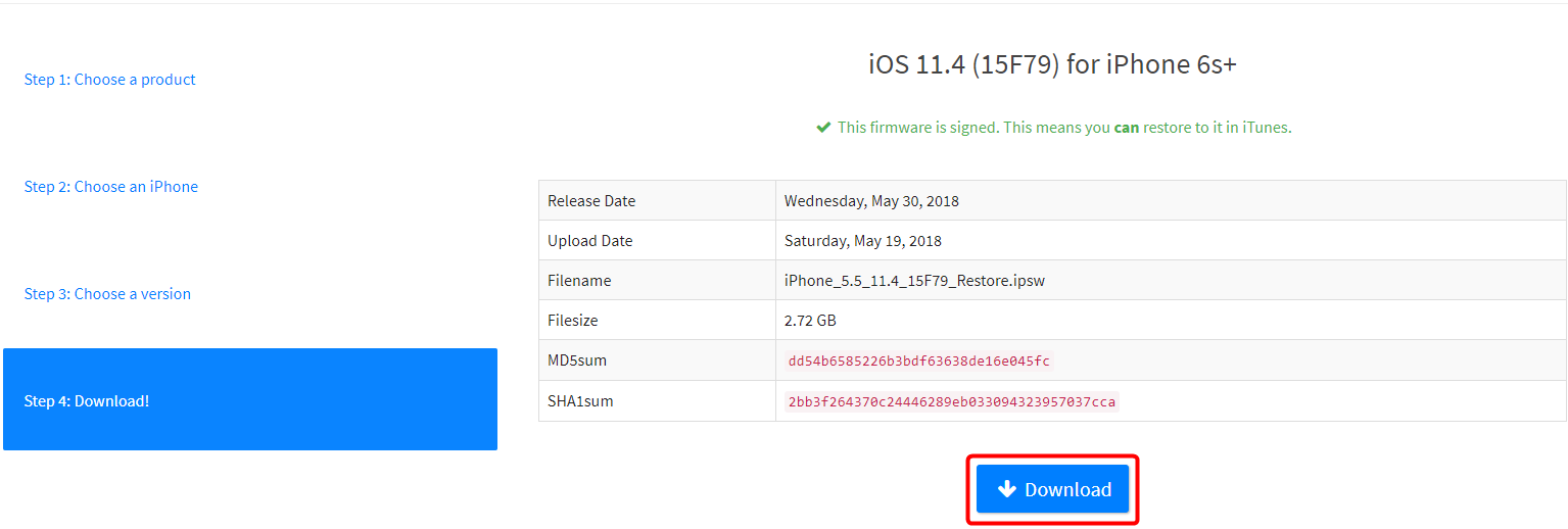 Cómo degradar iOS 12.3 a iOS 11 - Paso 1