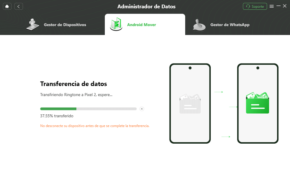 Espera con paciencia para pasar datos de Xiaomi a Xiaomi