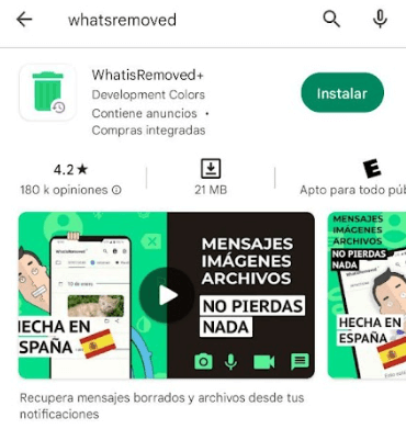 App para ver mensajes eliminados de WhatsApp 