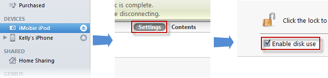 Activar el uso como HDD1