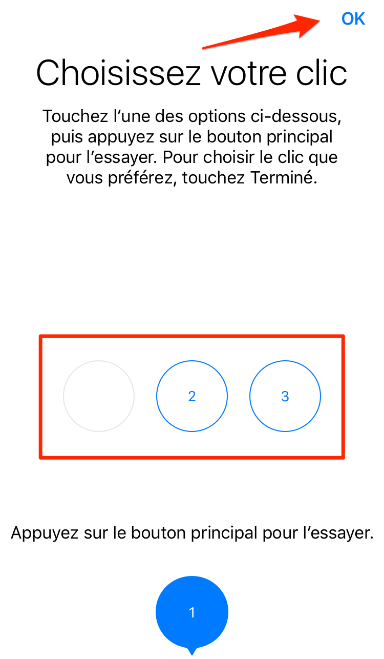 Comment choisir votre clic sur iPhone 7