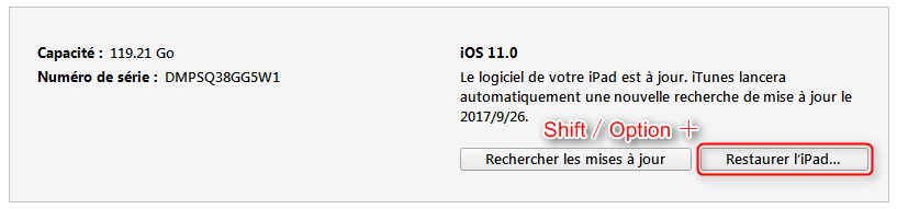 Comment revenir iOS 11 à iOS 10.3.3 - étape 3