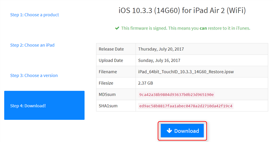 Comment downgrader iOS 11 à iOS 10 - étape 1