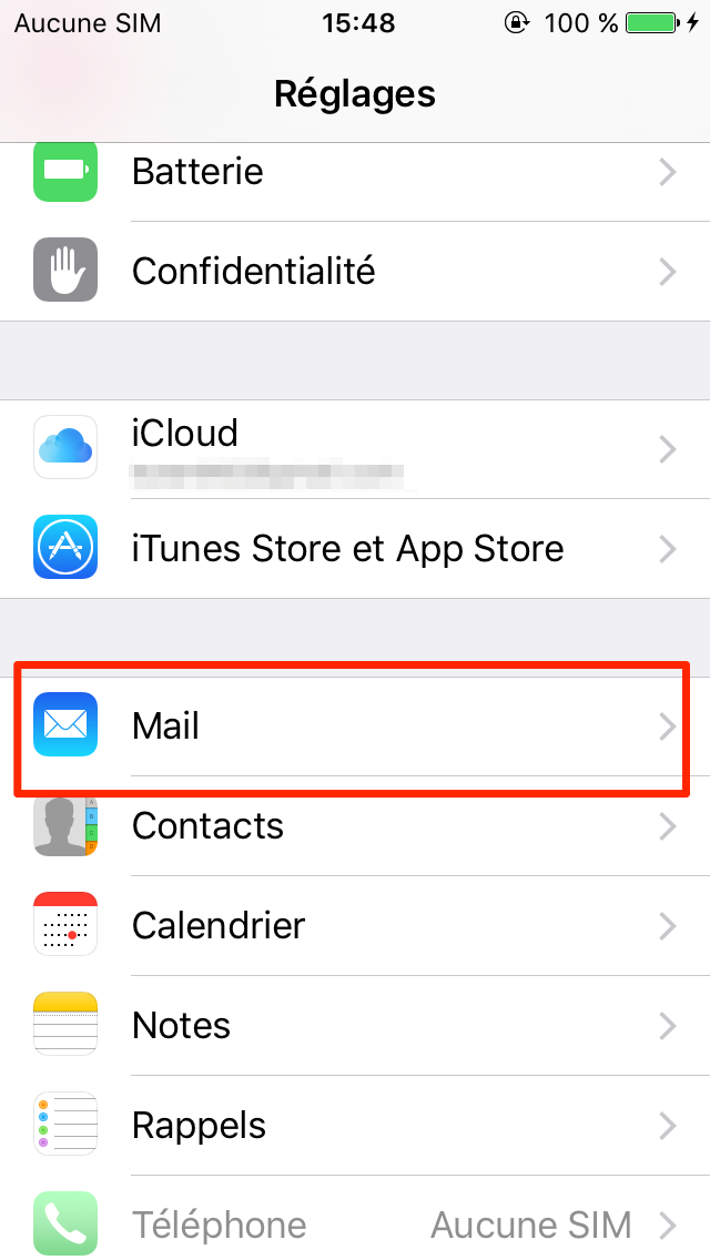 comment ajouter un mail pro sur iphone