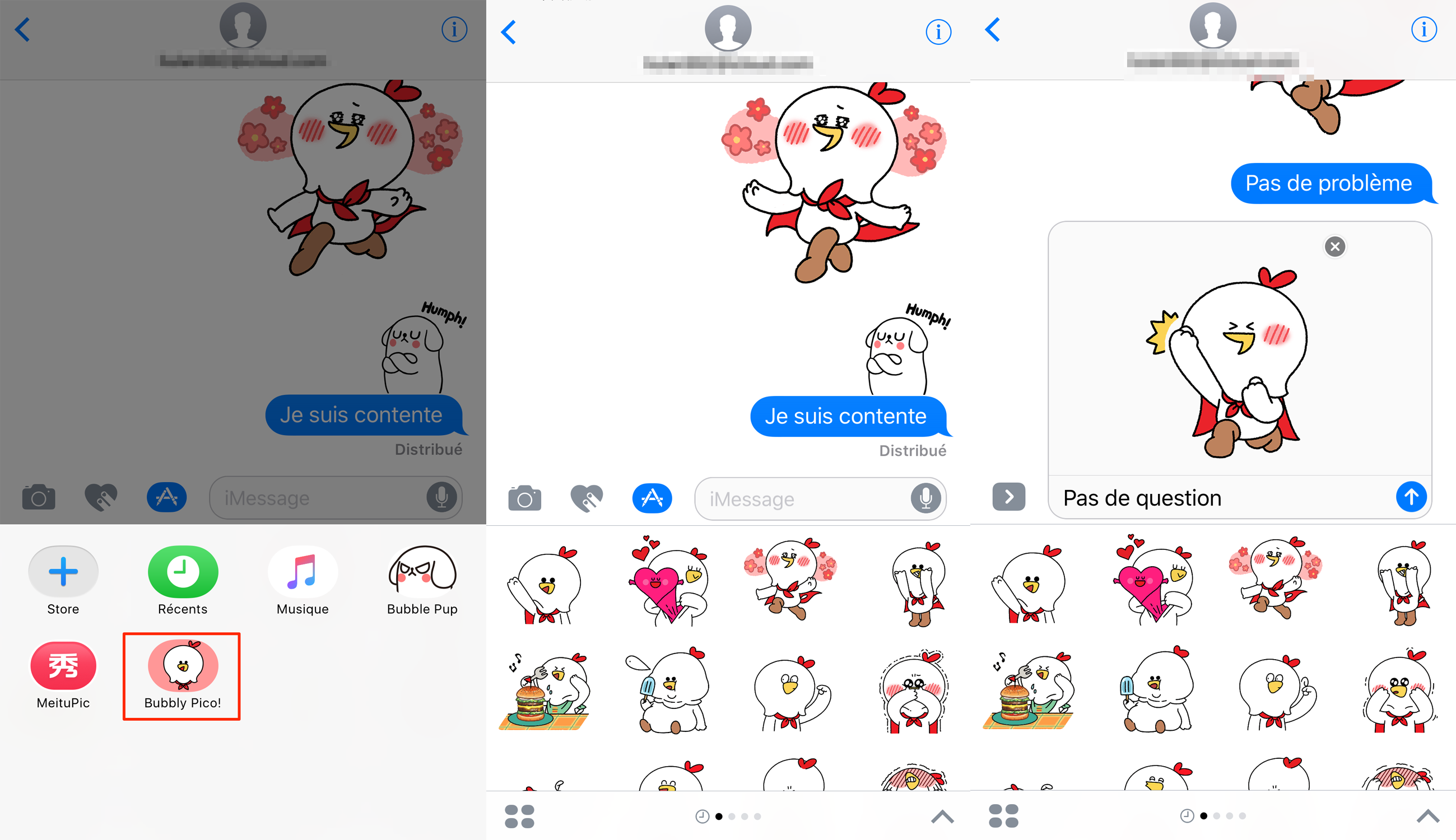 Comment envoyer un sticker sur iMessage