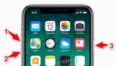 Redémarrer iPhone X pour Face ID ne fonctionnant pas