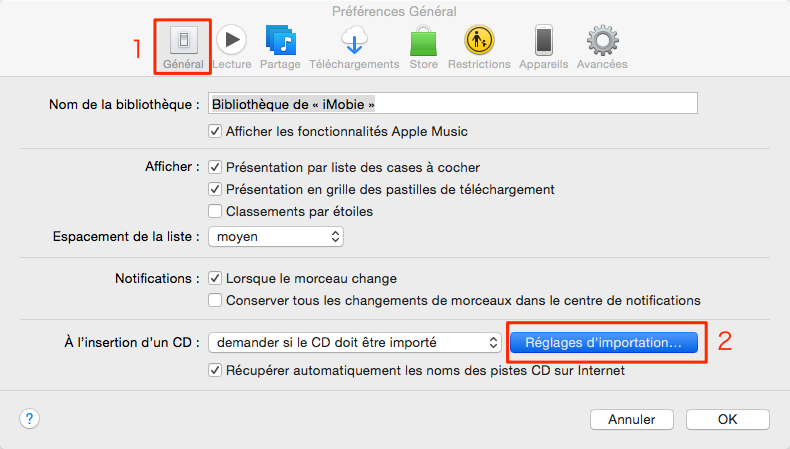 Impossible de convertir musiques en MP3 avec iTunes