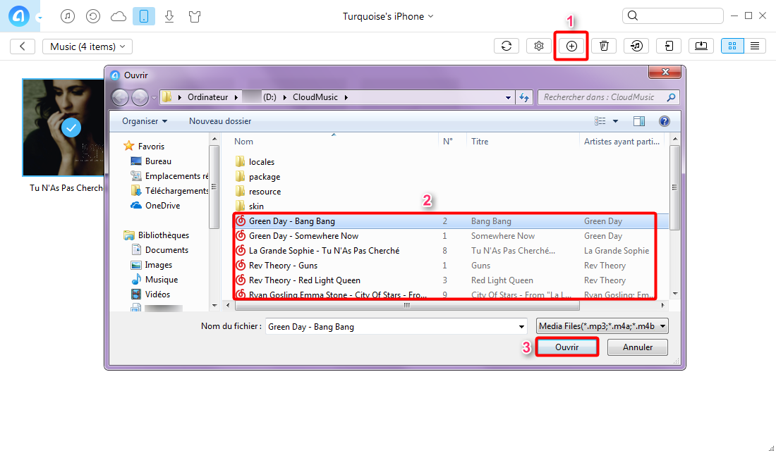 Commen mettre de la musique itunes sur iphone – étape 2