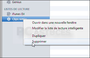 Accélérer iTunes - Supprimer listes de lecture intelligentes
