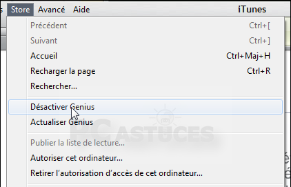 Accélérer iTunes - Désactiver Genius