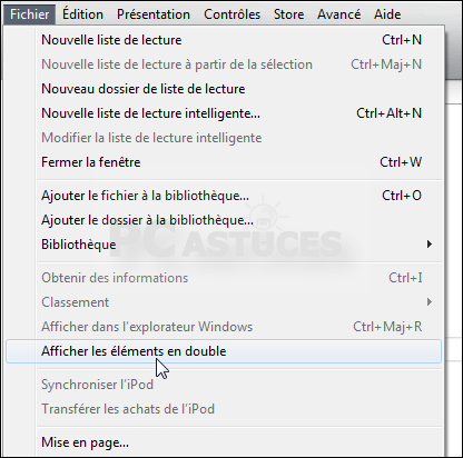 Accélérer iTunes - Supprimer les fichiers en double