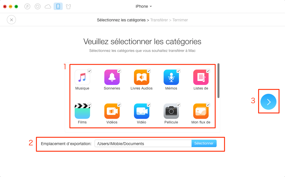 Sauvegarder votre iPhone avec AnyTrans pour iOS