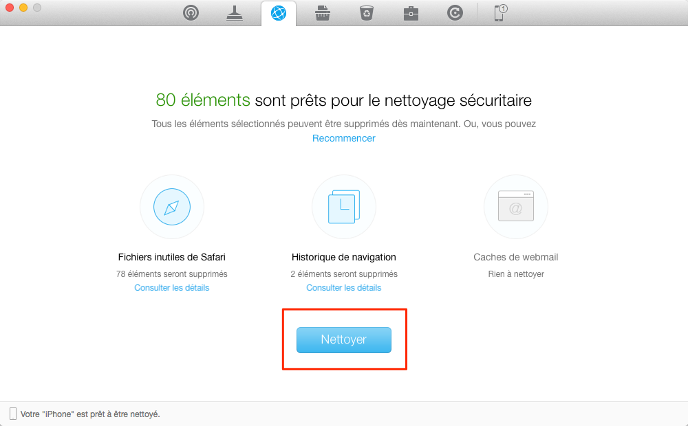 Supprimer facilement l'historique de navigation iPhone – étape