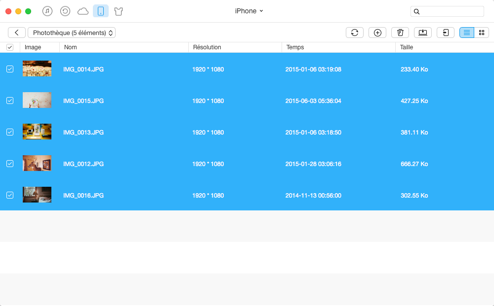 Comment supprimer les photos iPhone 4/4s/5/5s/5c/6/6s/7/7 Plus