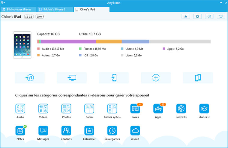 Main Interface of AnyTrans