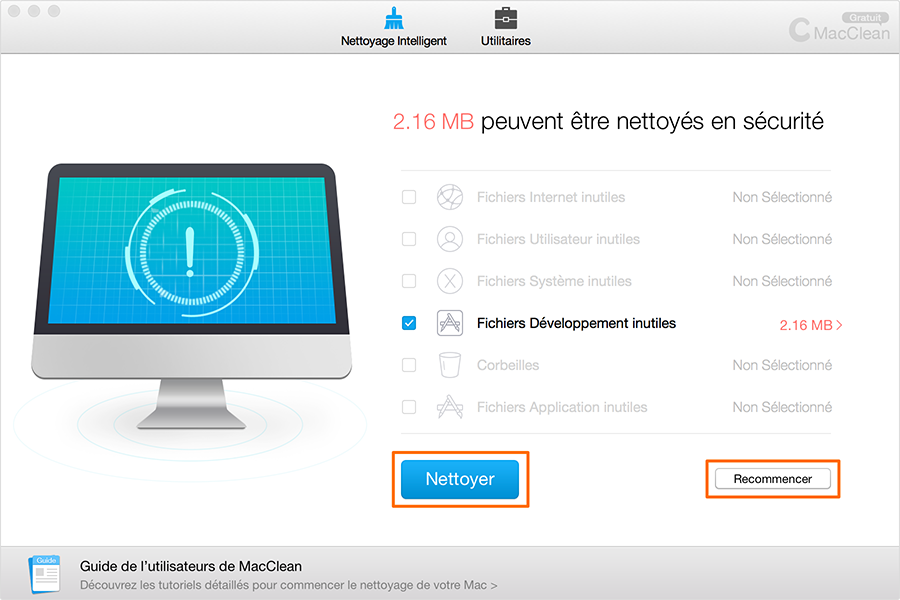 Nettoyer les fichiers inutiles