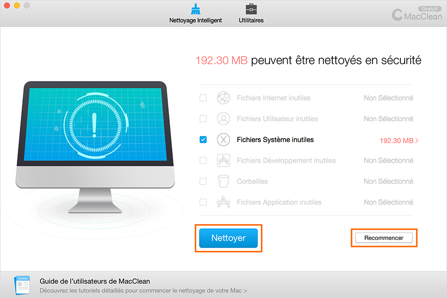 Nettoyer les fichiers inutiles