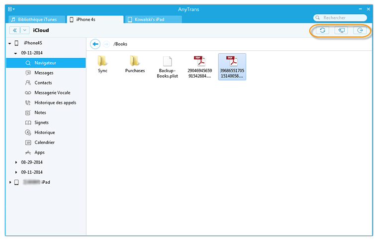 exporter les fichiers à partir d'iCloud vers l'ordinateur
