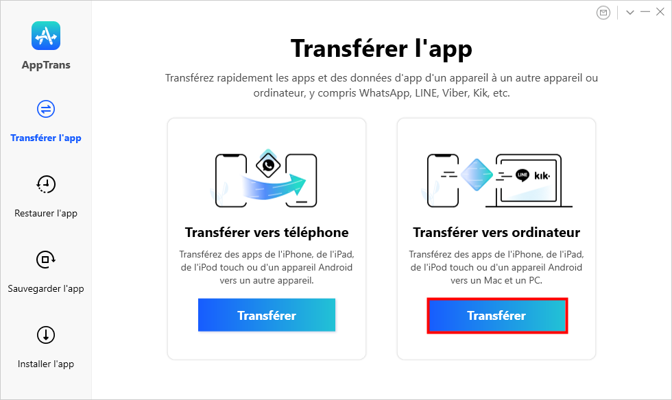 The Interface of Transfer to Computer
