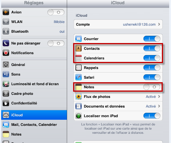 Désactiver la Connexion iCloud 1