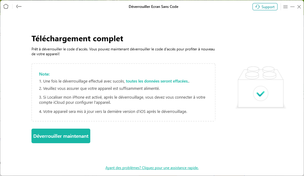 Le téléchargement est terminé