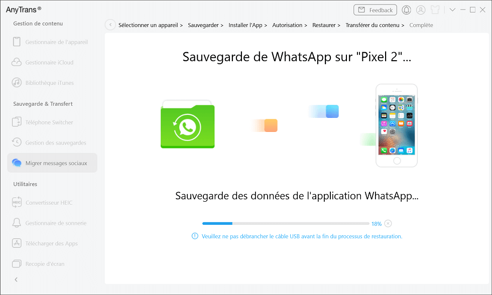 Migrer messages sociaux