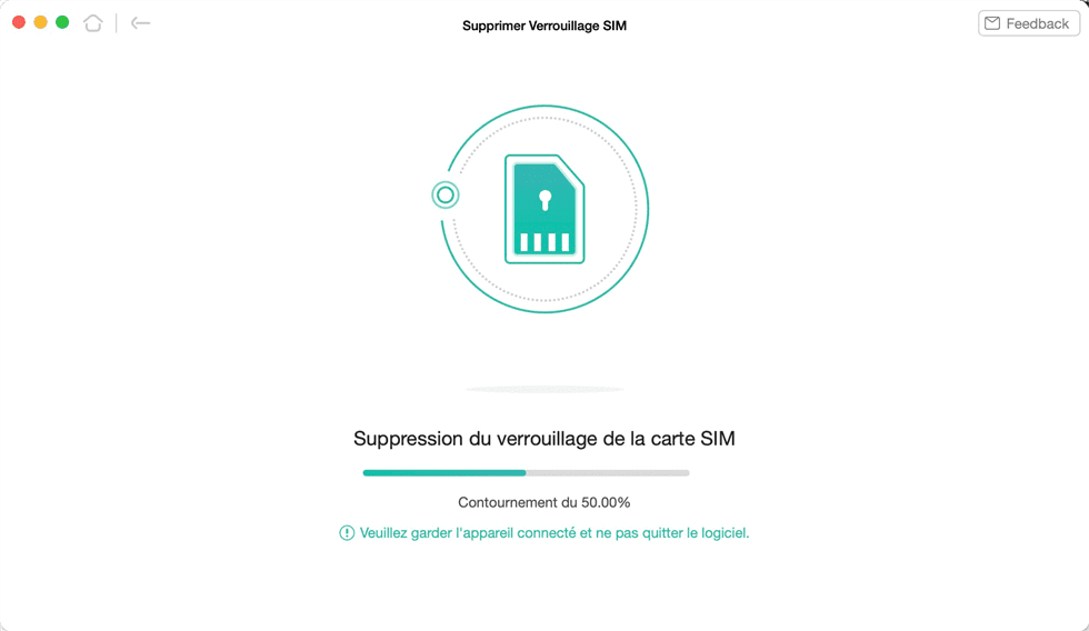 Supprission du verouillage SIM