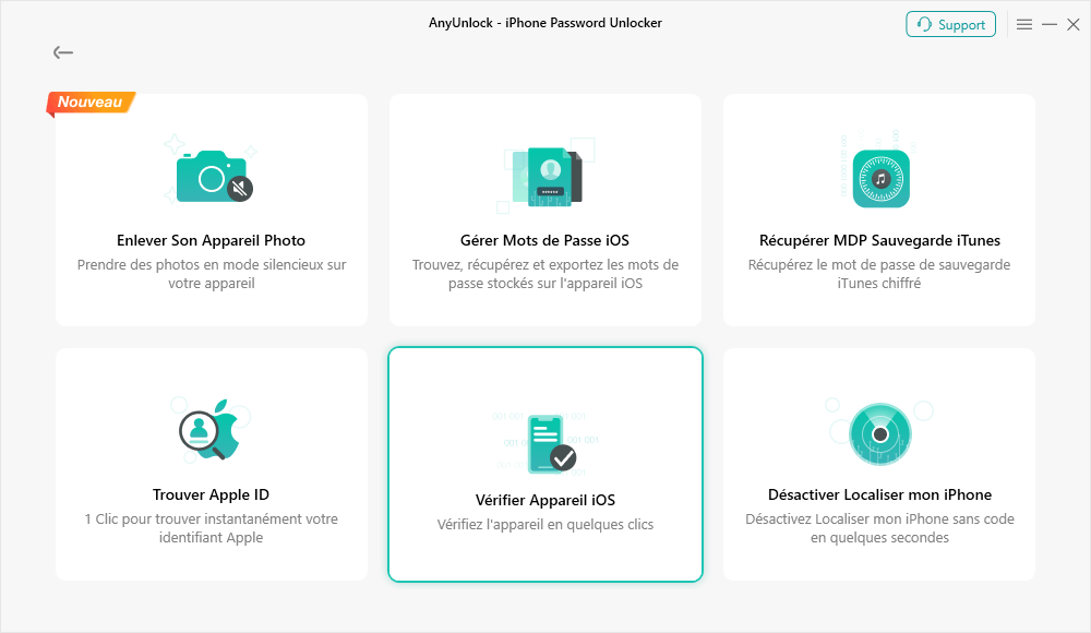 Vérifier Appareil iOS