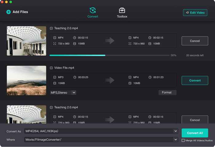 Filmage Converter-Vidéo en MP4