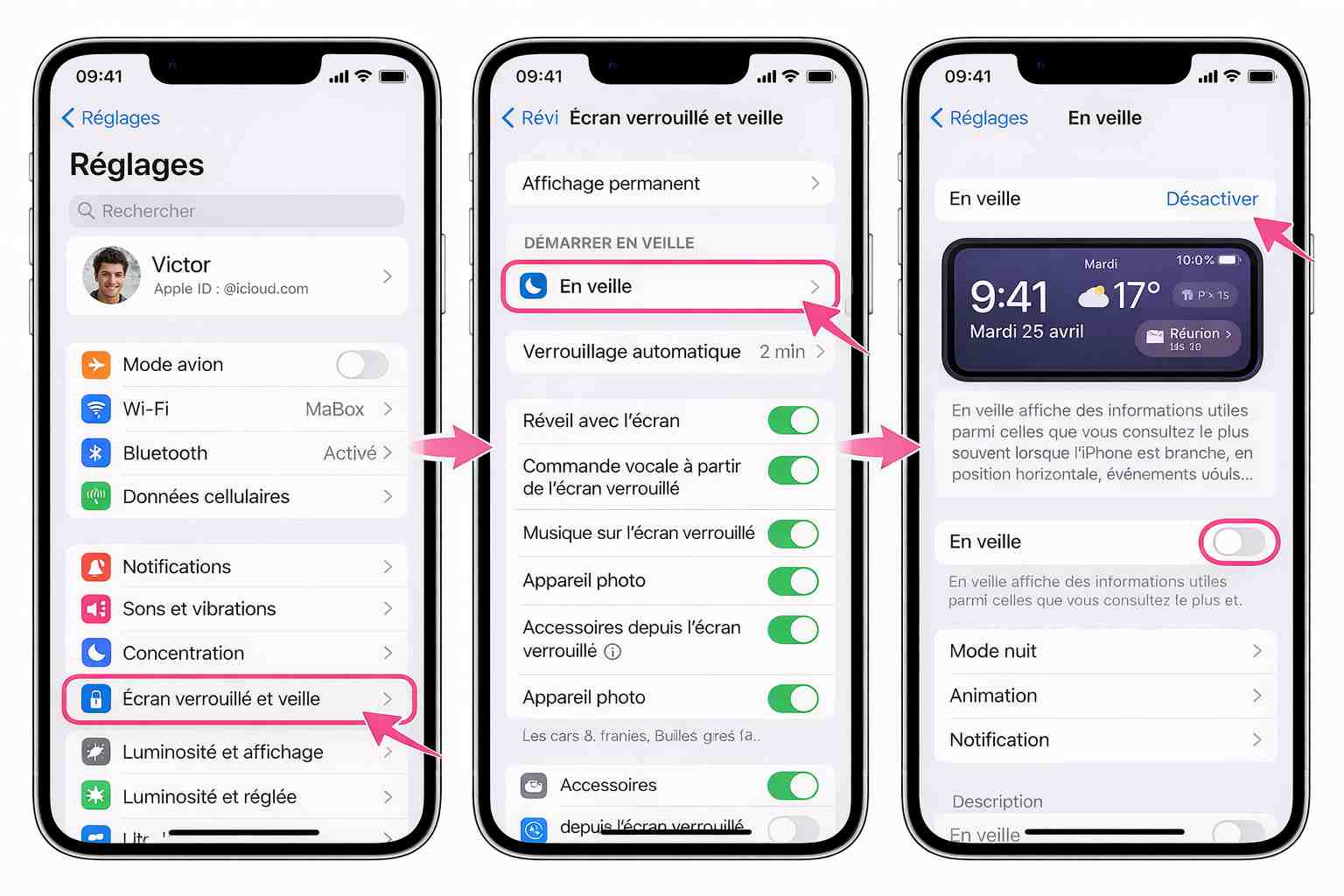 Désactiver le mode En veille 